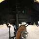Painted wheel well and suspension.